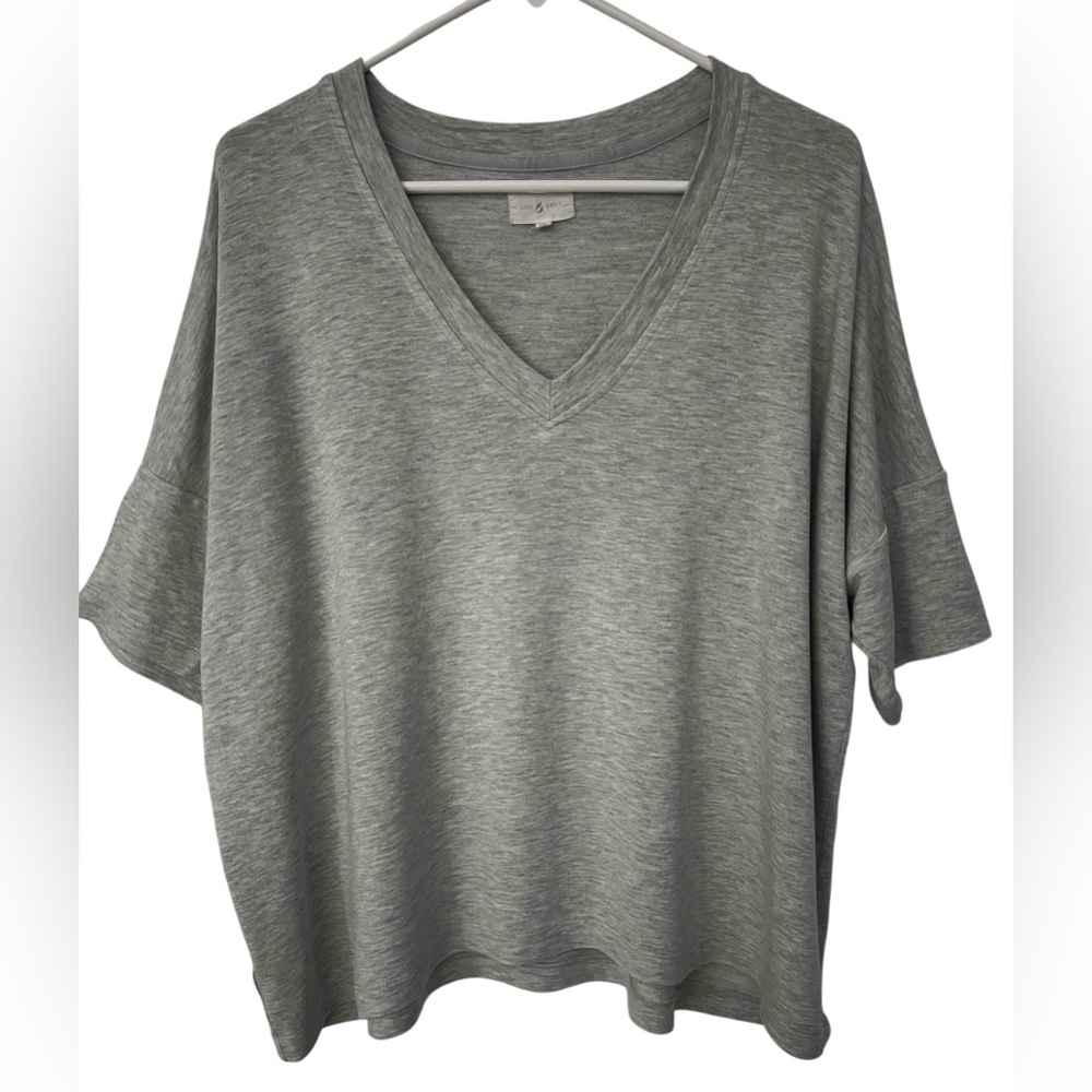 Lou & Grey Black Signature Soft V-neck Boxy Shirt